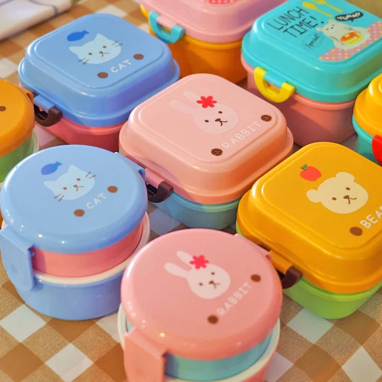 Cute Cartoon Kittyed Bento Lun - огляд і ціна Food Snacks For Kids