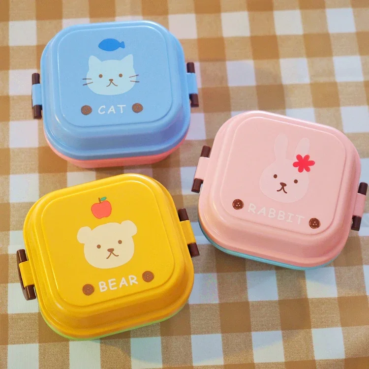 Cute Cartoon Kittyed Bento Lun - огляд і ціна Food Snacks For Kids