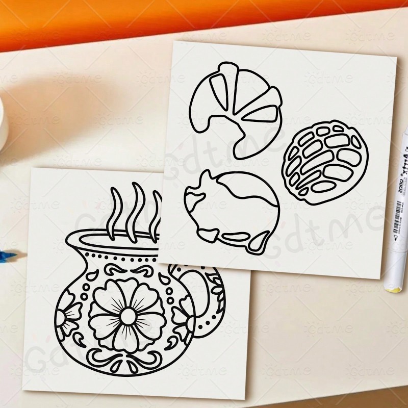 Bold Easy Mexican Treats Color - огляд і ціна Food And Snacks Coloring Book Bold And Easy