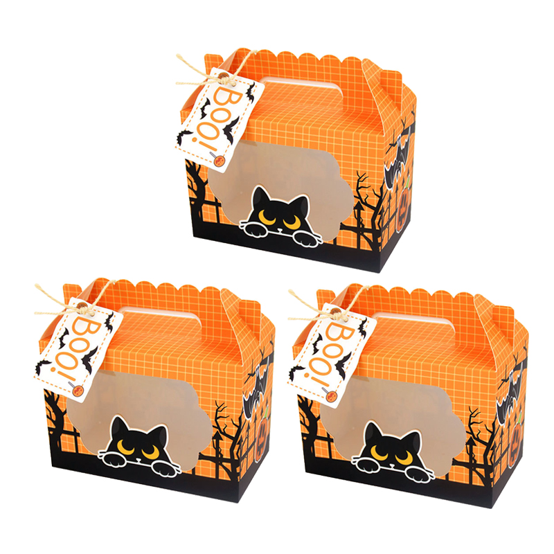3/6pcs Ghost Pumpkin Cat Candy - огляд і ціна Food Snacks For Kids