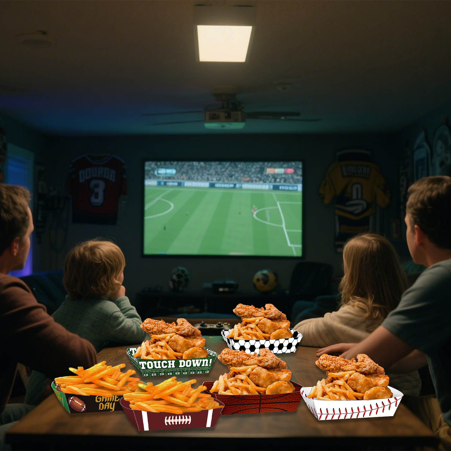 Sport Ball Food Tray Theme Par - огляд і ціна Food Snacks For Kids