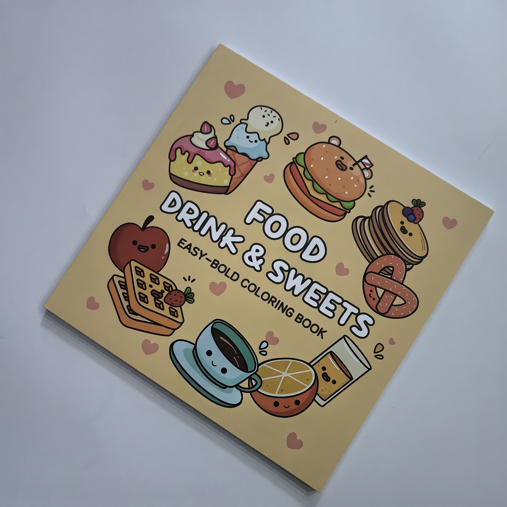 Food Drink & Sweets Easy-bold  - огляд і ціна Food And Snacks Coloring Book Bold And Easy