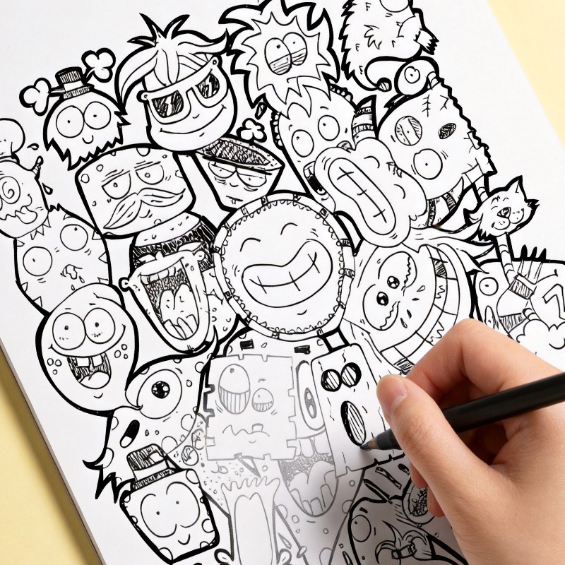 An Adult Decompression and Med - огляд і ціна Food And Snacks Coloring Book Bold And Easy