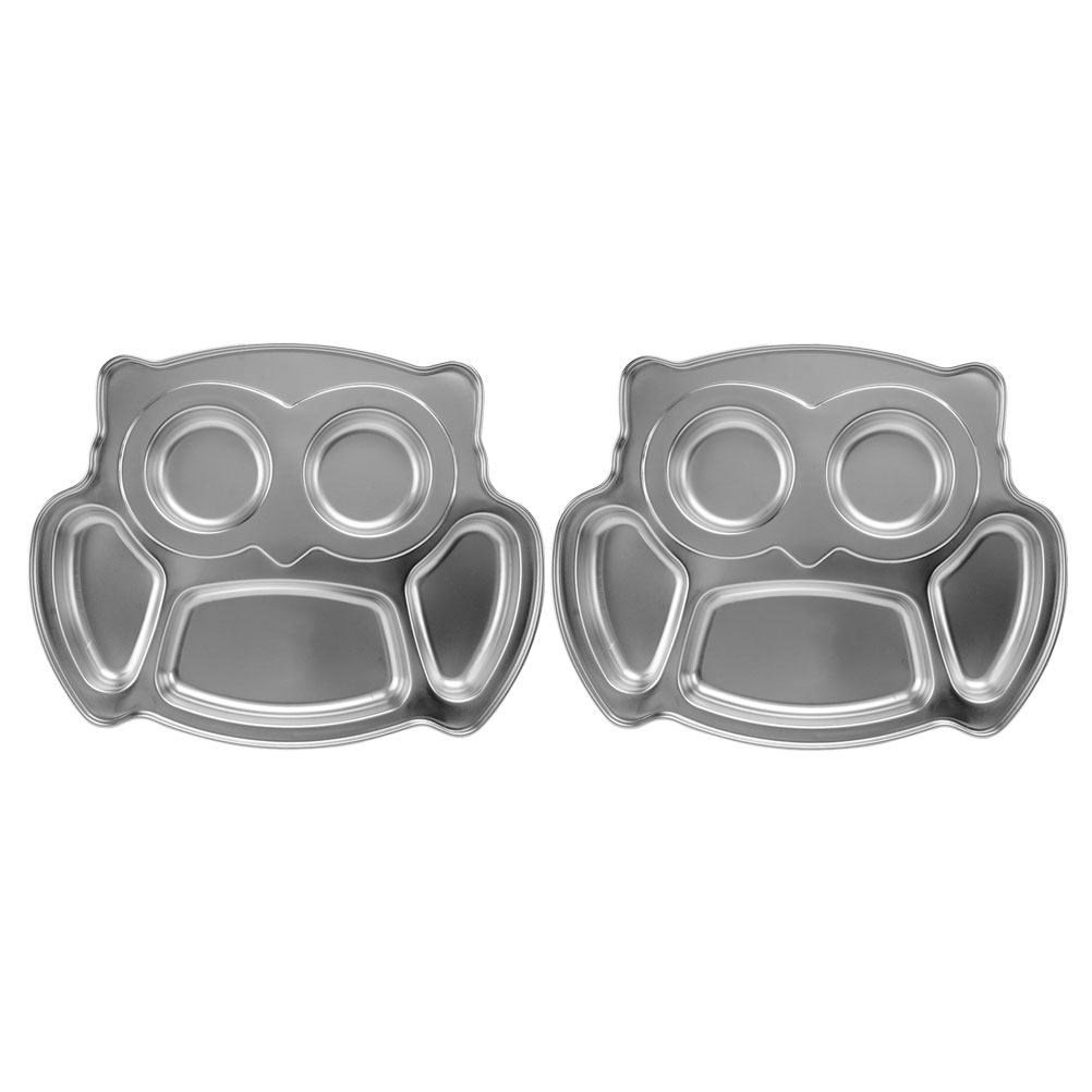 2Pcs Owl Stainless Steel Divid - огляд і ціна Food Snacks For Kids
