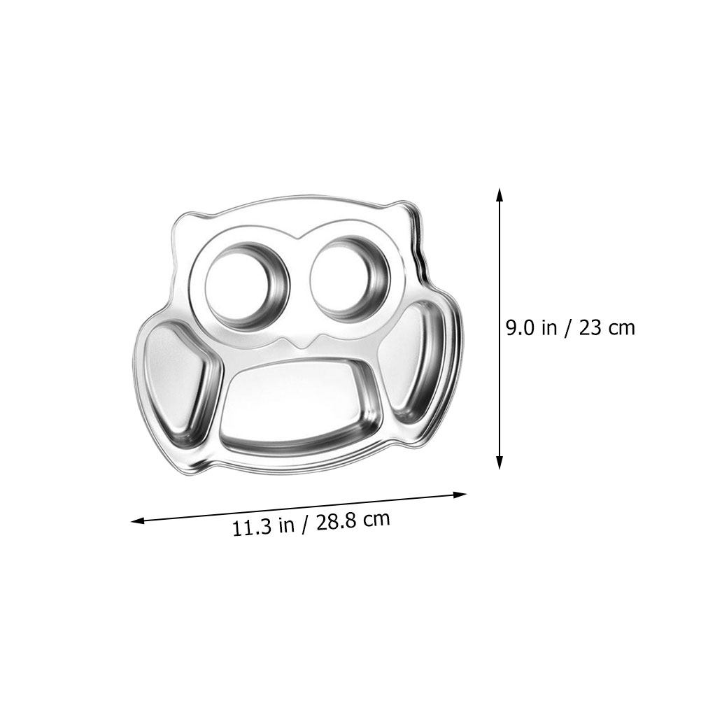 2Pcs Owl Stainless Steel Divid - огляд і ціна Food Snacks For Kids
