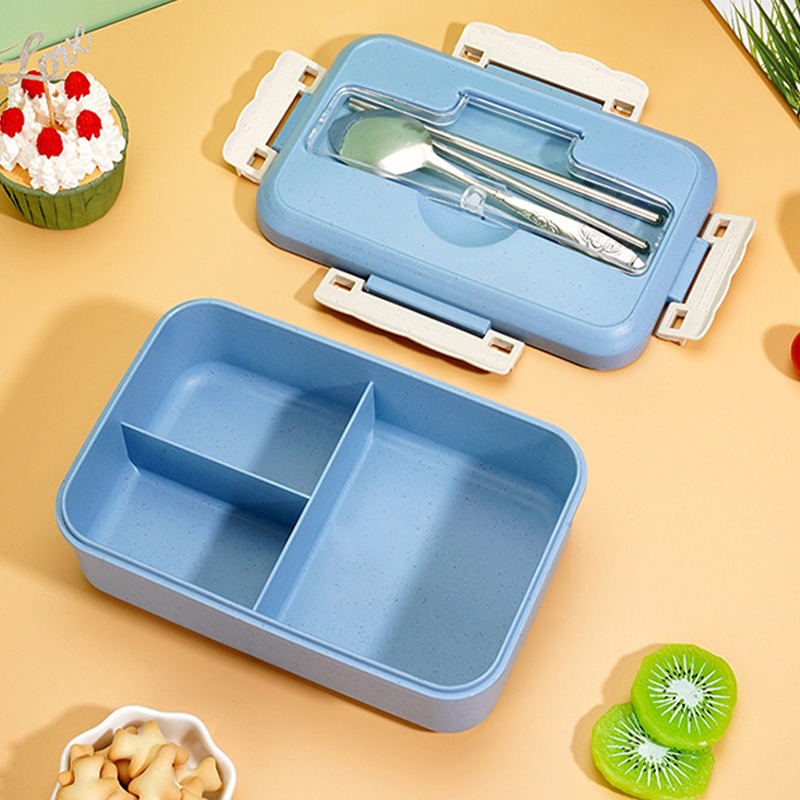 3 Grid Heated Bento Lunch Box  - огляд і ціна Food Snacks For Kids